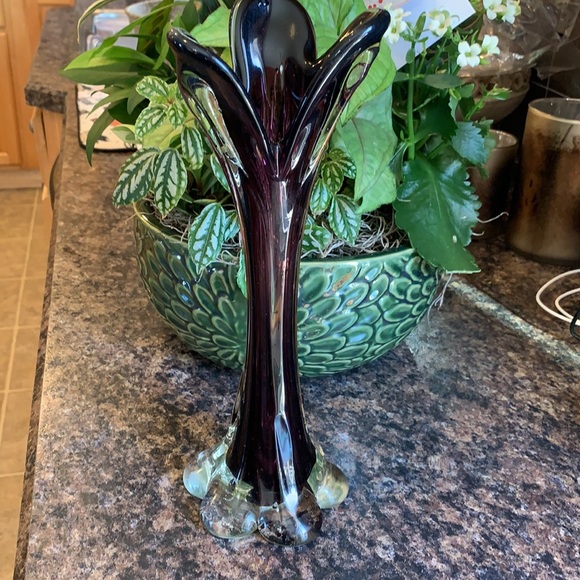 Other - Purple fluted Glass Vase